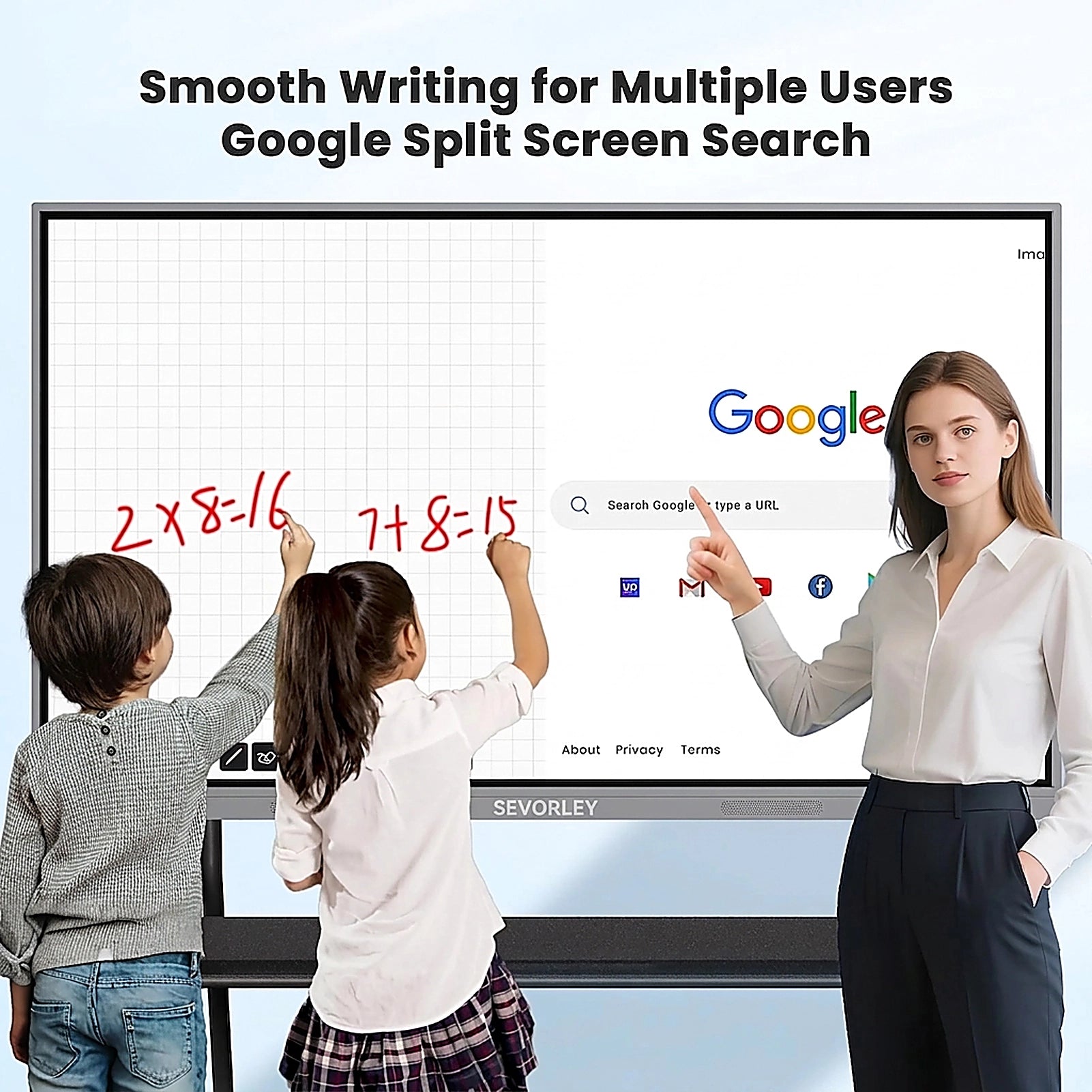 Doba 55 lnch Smart Board 8+128 – Android 14, Google EDLA-Certified 4K Interactive Flat Panel