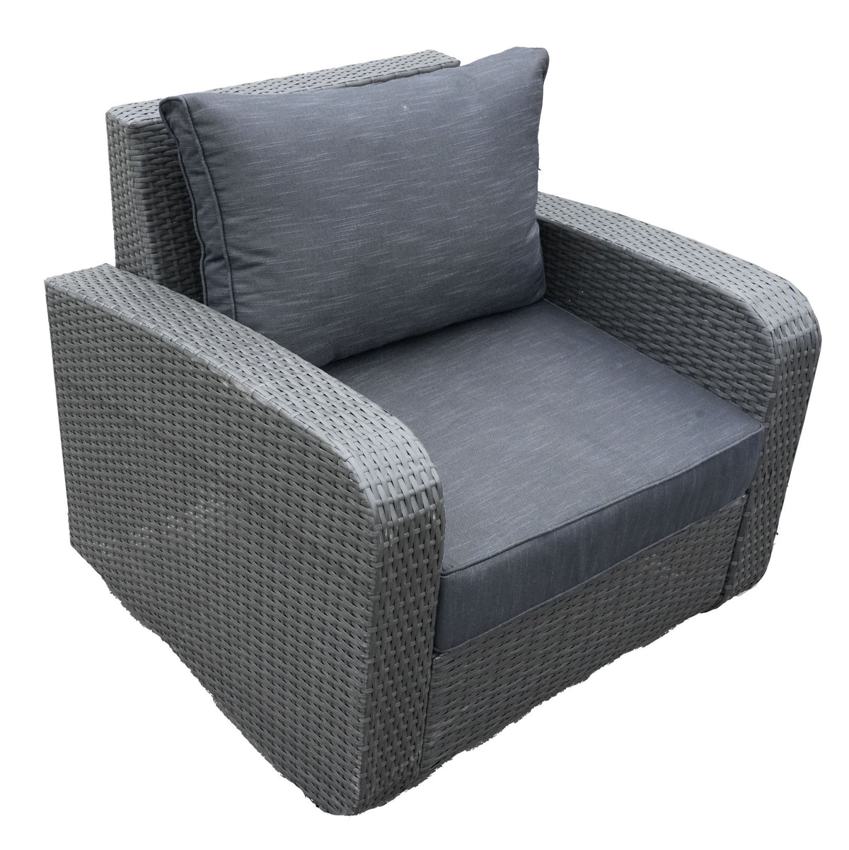 Doba Direct Wicker 5-Piece Outdoor Rattan Furniture Patio Conversation Set with Cushion