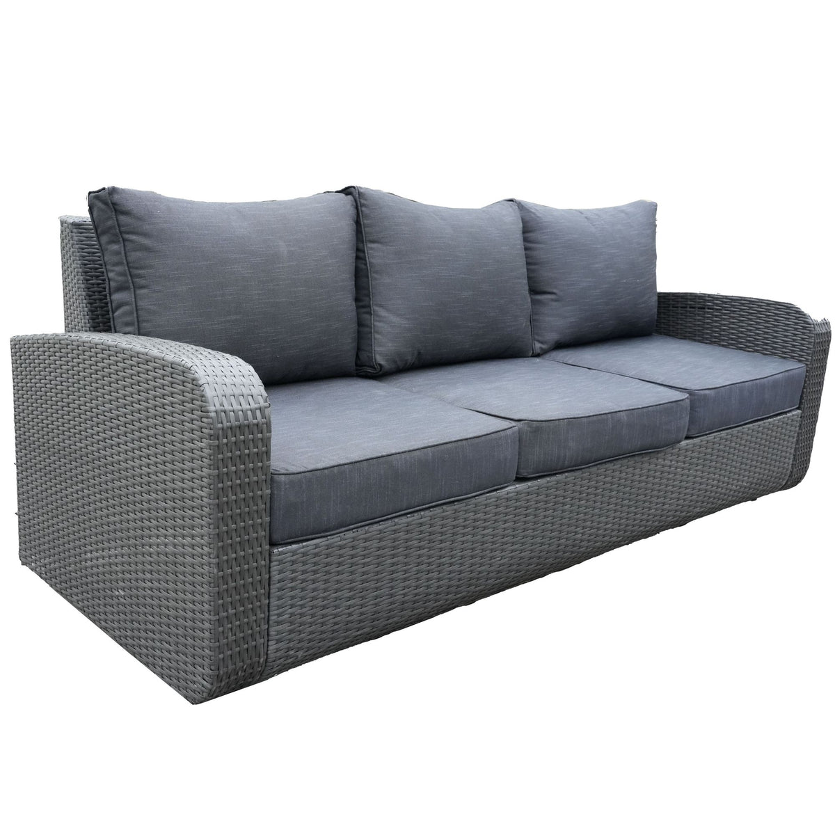 Doba Direct Wicker 5-Piece Outdoor Rattan Furniture Patio Conversation Set with Cushion