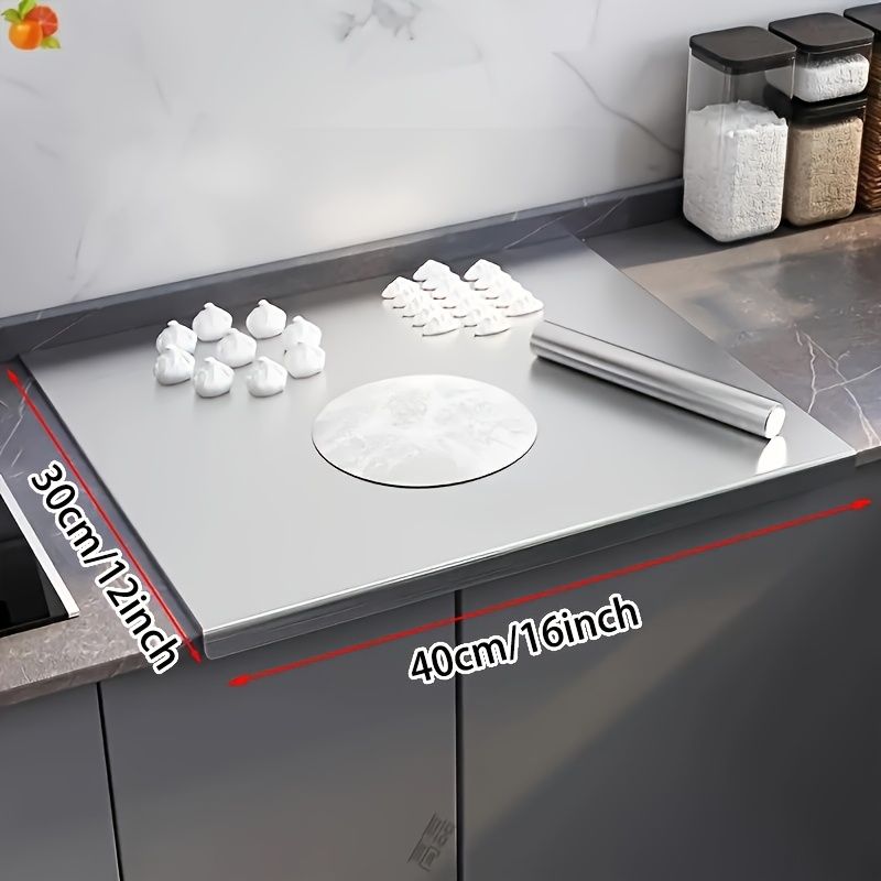 Doba XXL 304 Stainless Steel Cutting Board Anti-Slip & Mildew-Proof! No More Moldy Wooden Boards | Heavy-Duty & Food-Safe, Easy to Clean – Chop Meat, Knead Dough, Bake Prep All-in-One | Must-Have for Hom