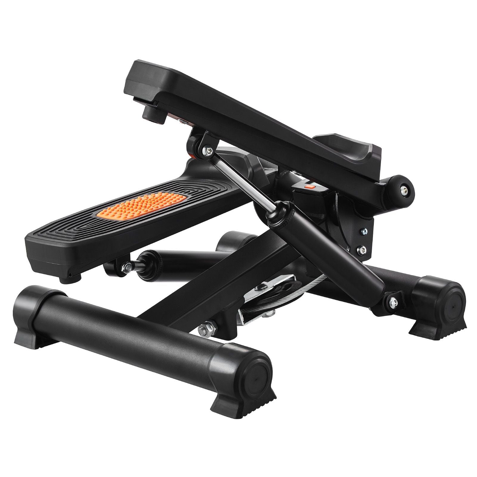 Doba Stair Stepper, Mini Stepper for Exercise at Home, Hydraulic Fitness Twist Stepper with Resistance Bands, Full Body Workout Cardio Equipment, Stair Climber with LCD Monitor, 330LBS Load Capacity