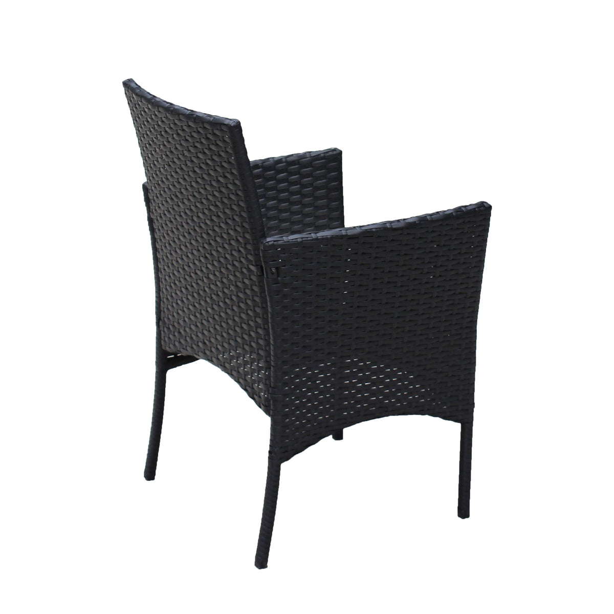 Doba 4 PC Rattan Patio Furniture Set Outdoor Patio Cushioned Seat Wicker Sofa