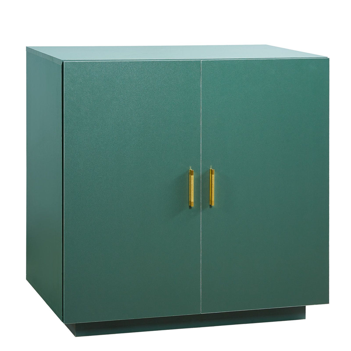 Doba Cat Litter Box Enclosure, 31.5 in Hidden Litter Box Cabinet, Wooden Indoor Cat Washroom with Ventilated Holes, Double-Door Kitty Pet House Furniture, End Side Table Fit Most Litterboxes