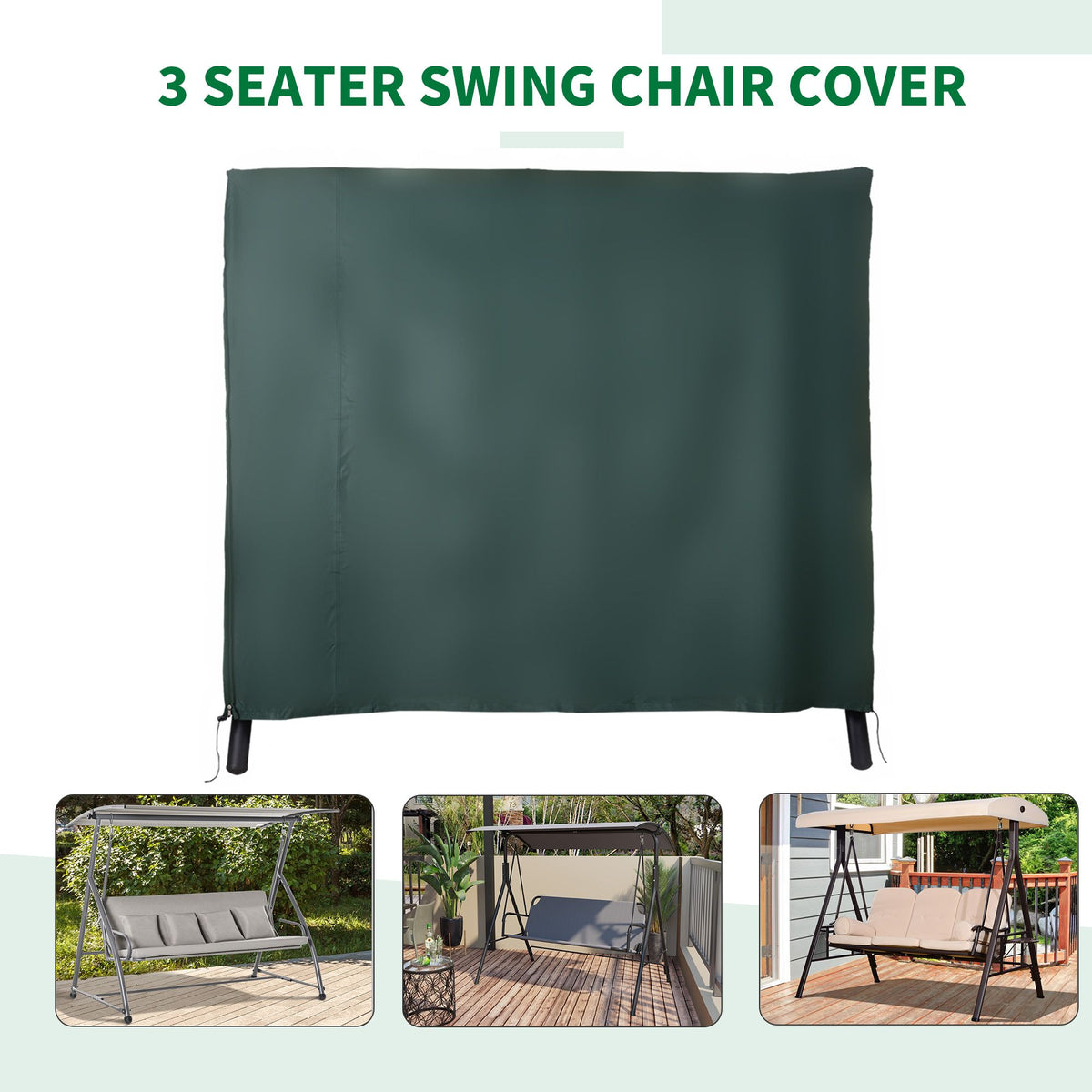 Doba Large Outdoor Swing Chair Cover for your Garden & Patio Furniture Protects Against the Wind UV Rays & Water