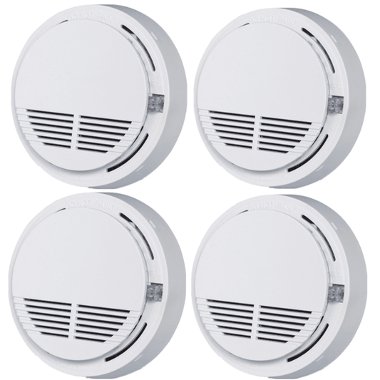 Doba (4 Pack) Smoke Alarm Detector Home Fire Safety Sensor Alert Battery Included (Logistics only For USPS.TK/TMEU only For self-pickup) default title