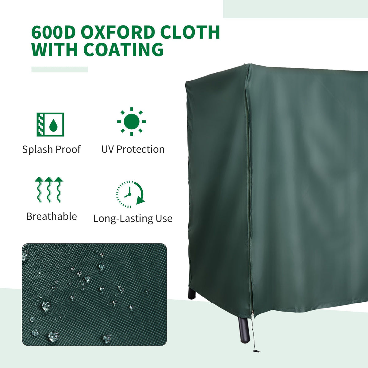 Doba Large Outdoor Swing Chair Cover for your Garden & Patio Furniture Protects Against the Wind UV Rays & Water