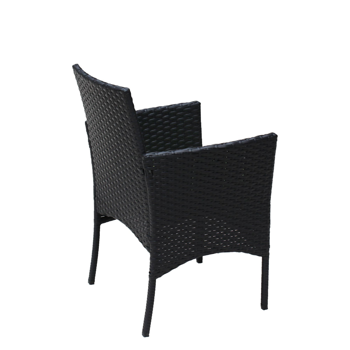Doba 4 PC Rattan Patio Furniture Set Outdoor Patio Cushioned Seat Wicker Sofa