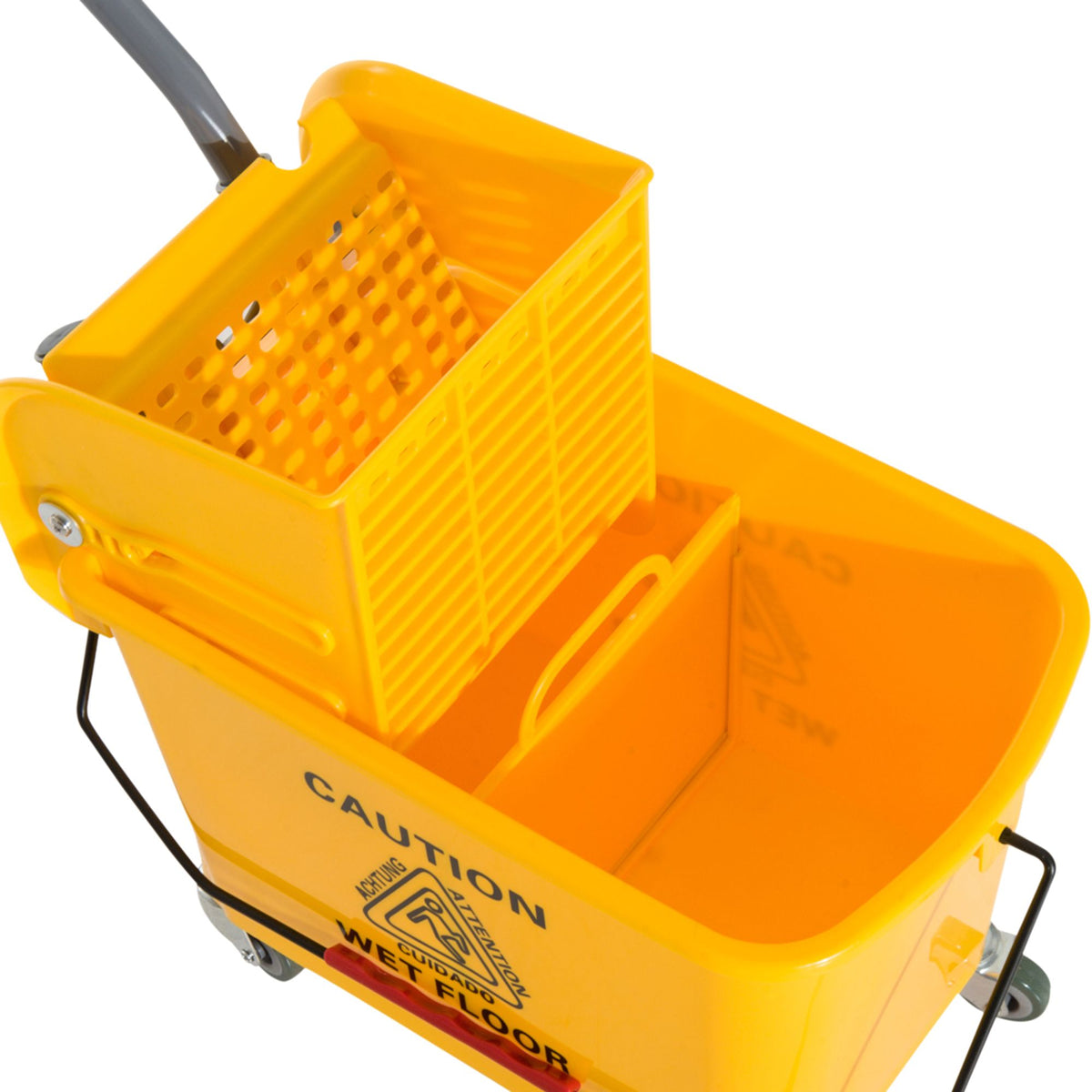 Doba Heavy Duty Janitor Mop Bucket with Wringer, Durable Yellow, Easy Clean-Up