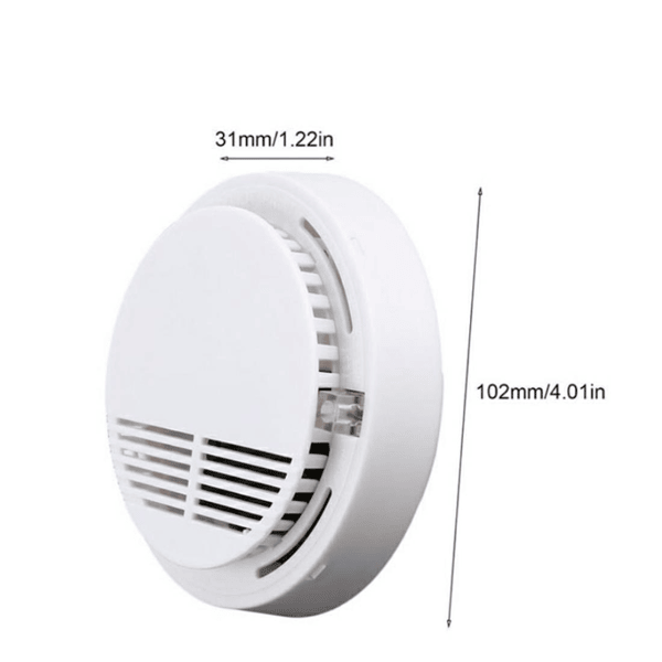 Doba (4 Pack) Smoke Alarm Detector Home Fire Safety Sensor Alert Battery Included (Logistics only For USPS.TK/TMEU only For self-pickup)