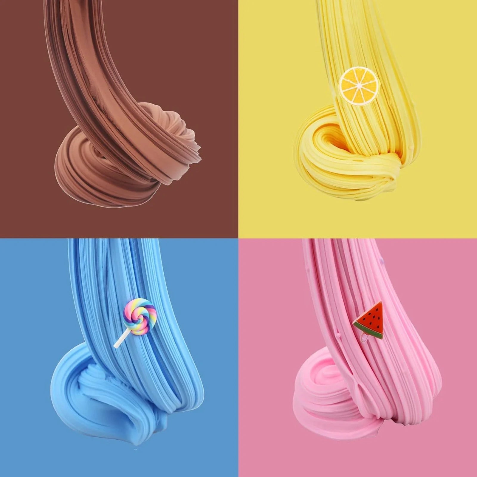 Doba 7 Pack Cake Butter Slime Kits, Soft and Slime Kit Party Favors for Boys