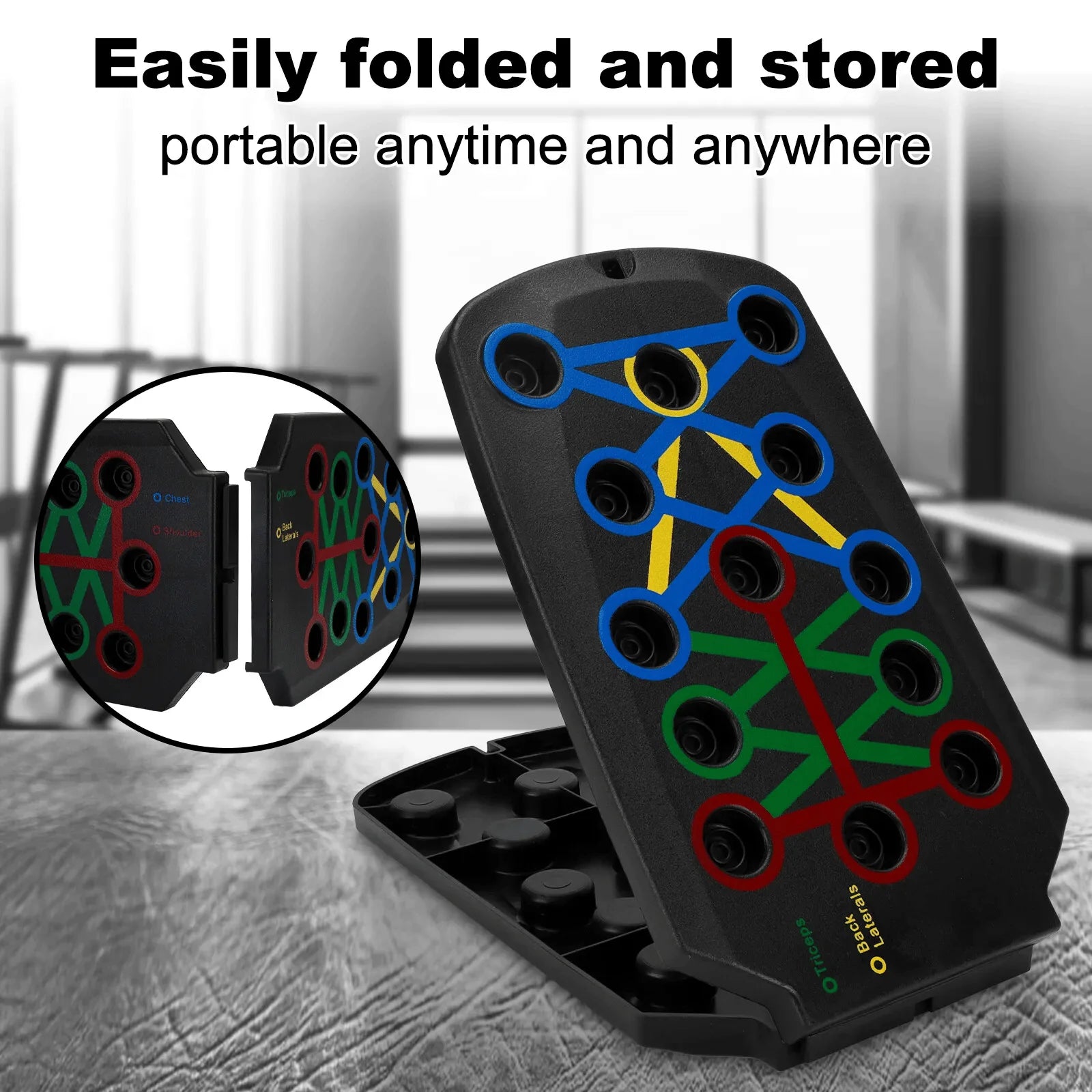 Doba 28 in 1 Push Up Rack Board System Fitness Workout Train Home Gym Exercise Stands