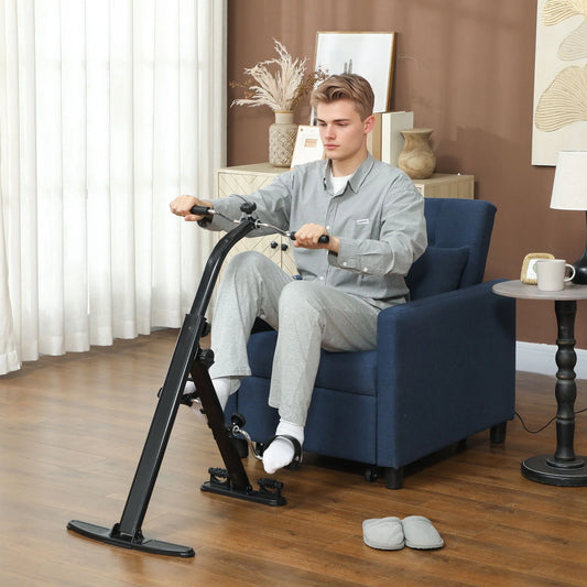 Doba Seated Pedal Exerciser, Foldable Leg Exercise Bike with LCD Monitor for Seniors Elderly Rehabilitation Recovery Therapy