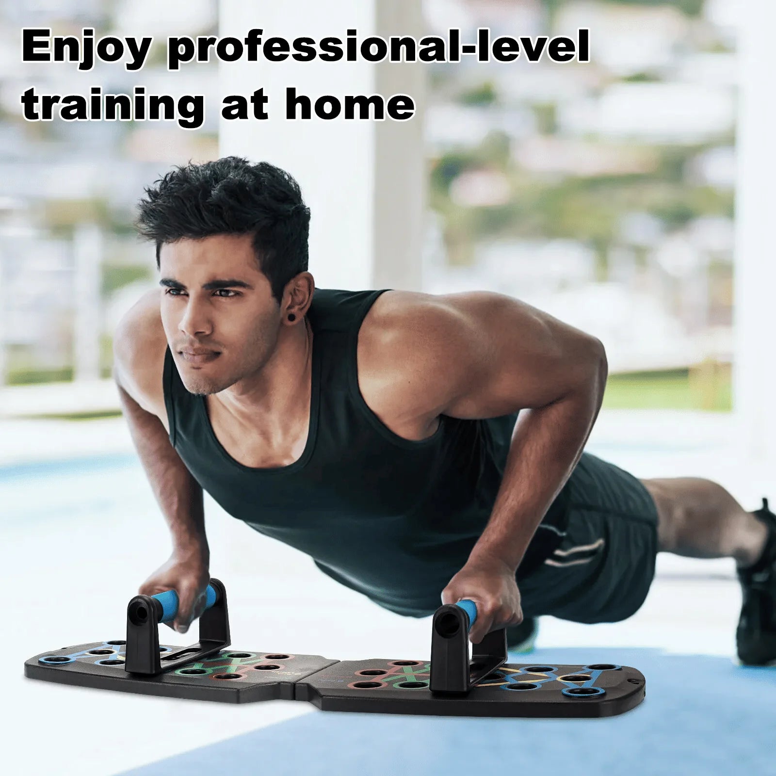 Doba 28 in 1 Push Up Rack Board System Fitness Workout Train Home Gym Exercise Stands