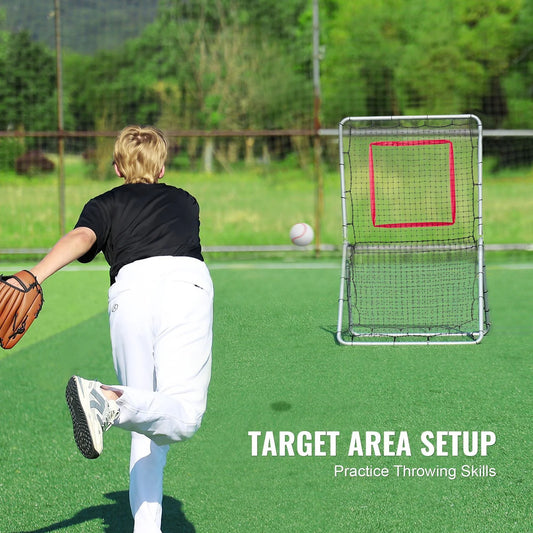 Doba Baseball And Softball Rebounder Net, 3.5 x 6 ft PitchBack Baseball Pitching Nest, Softball Pitchback Net, Fielding Trainer, Bounce Back Net for Fielding/Throwing Practice, 5 Adjustable Angles Adjustable Angle 3.5 x 6 ft