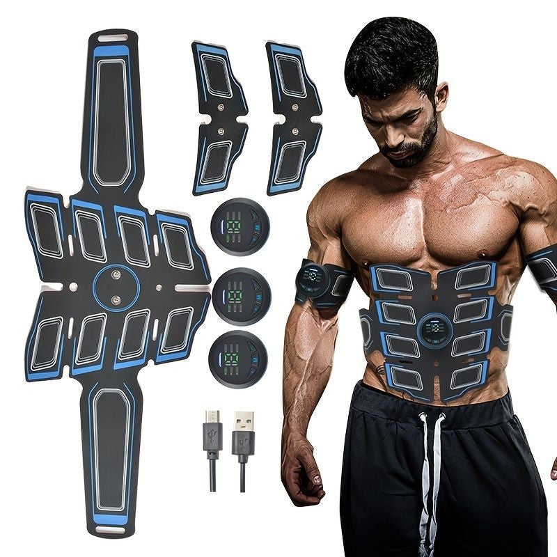 Doba EMS Fitness Apparatus Set; Smart Fitness Stickers For Abdominal Muscle And Upper Arm Muscle Exercise; Abdominal Workout; Home Office Fitness Workout Equipment