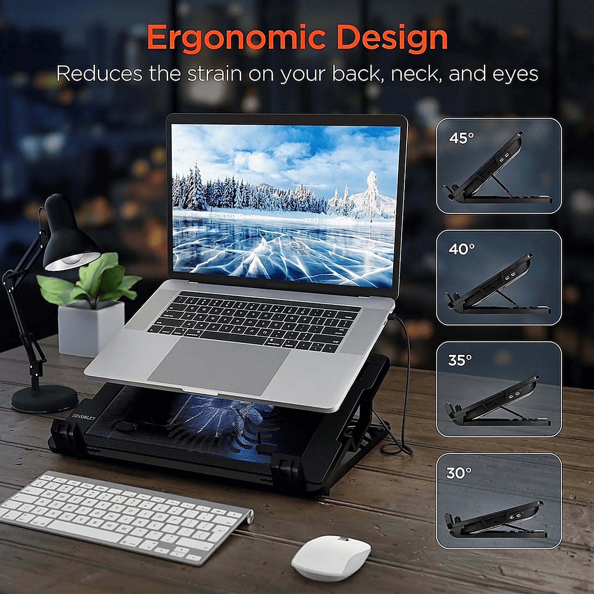 Doba HyperGear UpRite Air Portable Laptop Cooling Stand