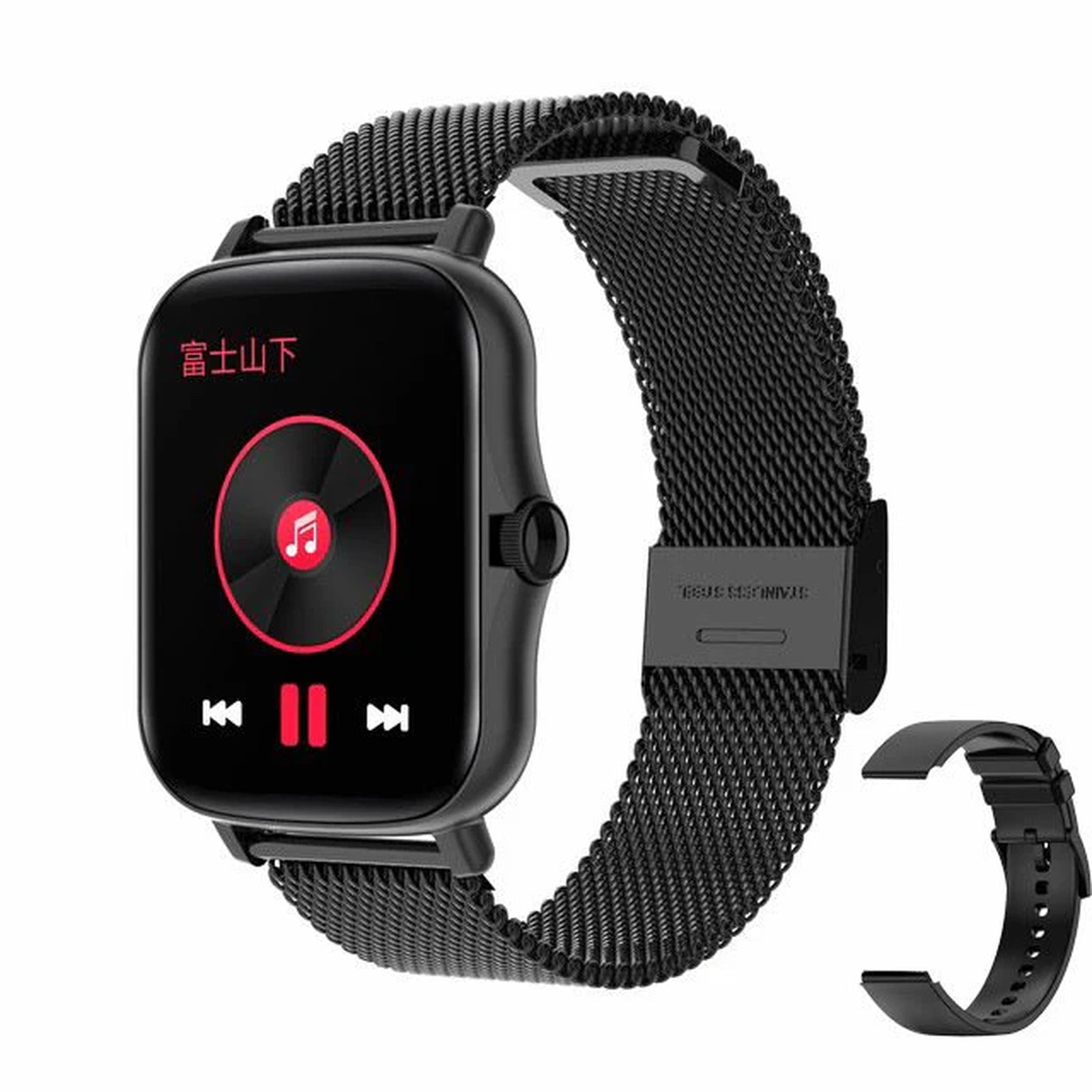Doba Smart Watch Heart Rate Sleep Monitoring Sports Bracelet Steel Belt Black