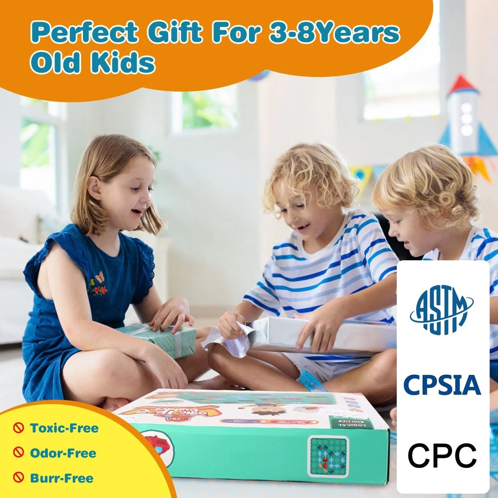Doba Kids Logical Road Builder Toy Brain Teasers Puzzles Montessori Toys Preschool Educational Learning Toys Puzzle STEM Board Game For 3-8 Years Old Boys Girls Birthday Gift GPCT5326