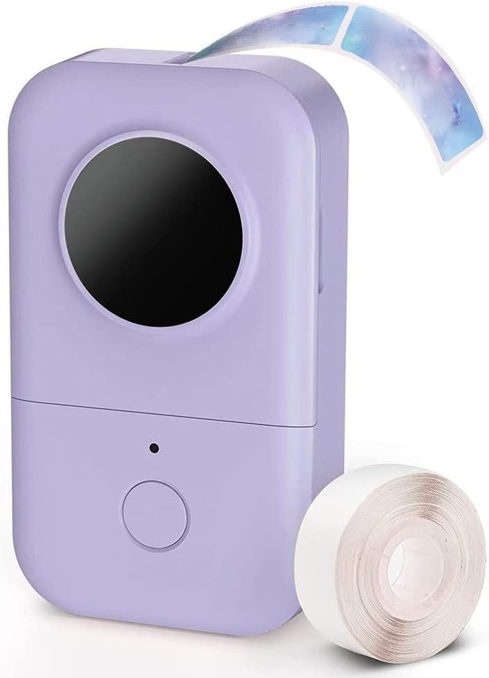 Doba D30 Label Maker Machine with Tape; Portable Bluetooth Label Printer; Small Smart Phone Handheld Sticker Mini Labeler Multiple Templates Font Icon Easy to Use Inkless Rechargeable F Office Home