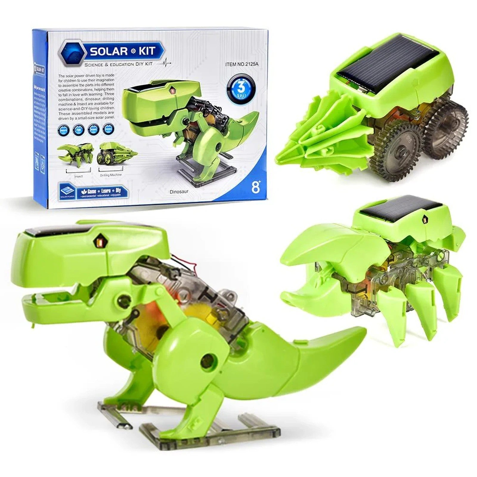 Doba 3in1 Solar Robot Toys Science Kits Kids Age 8 9 10 11 12 STEM Learning Educational Building Engineering Gifts Toy Boys